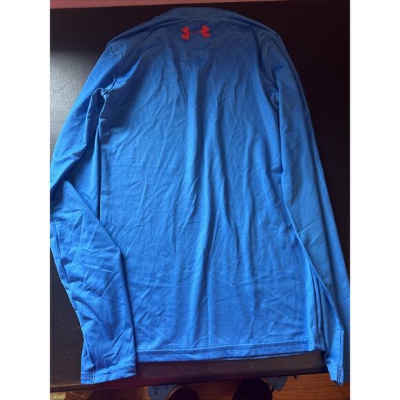 Under Armour SUPERMAN Shirt Mens Medium Blue DC Comics Compression ALTER EGO Gym - Picture 5 of 6